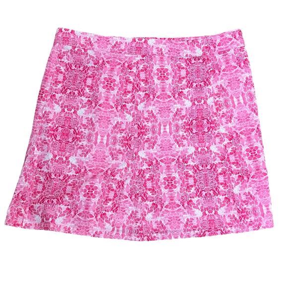 Rip Skirt Hawaii Maui Pink Floral Mini Wrap Skirt Tropical Beach Pool XL Ac18 - Picture 2 of 4